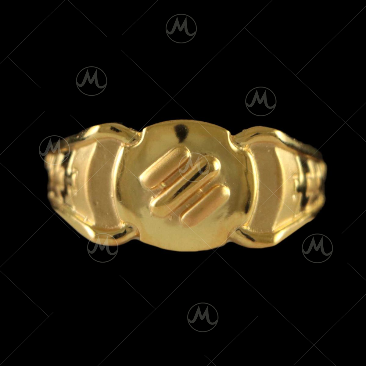 Buy quality 22 kt gold casting fancy couple rings in Ahmedabad
