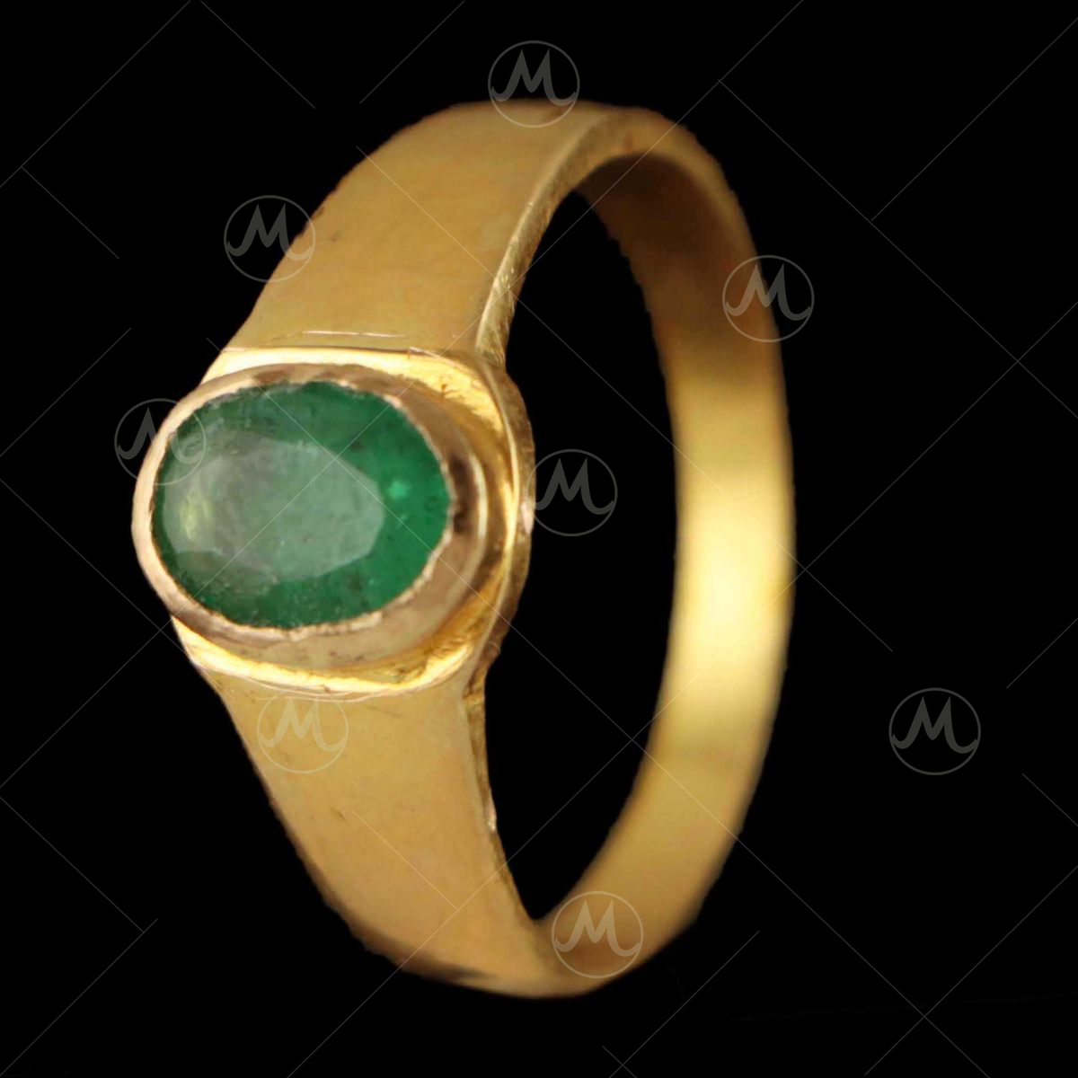 Buy Chopra Gems & Jewellery Gold Plated Brass Panna Stone Ring (Women, Men,  Boys and Girls) - Adjustable Online at Best Prices in India - JioMart.