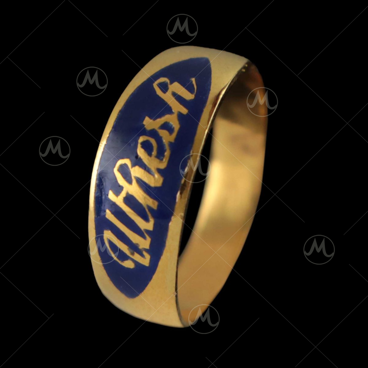 Gold Customised Dual Name Ring – 99Customizedjewellery