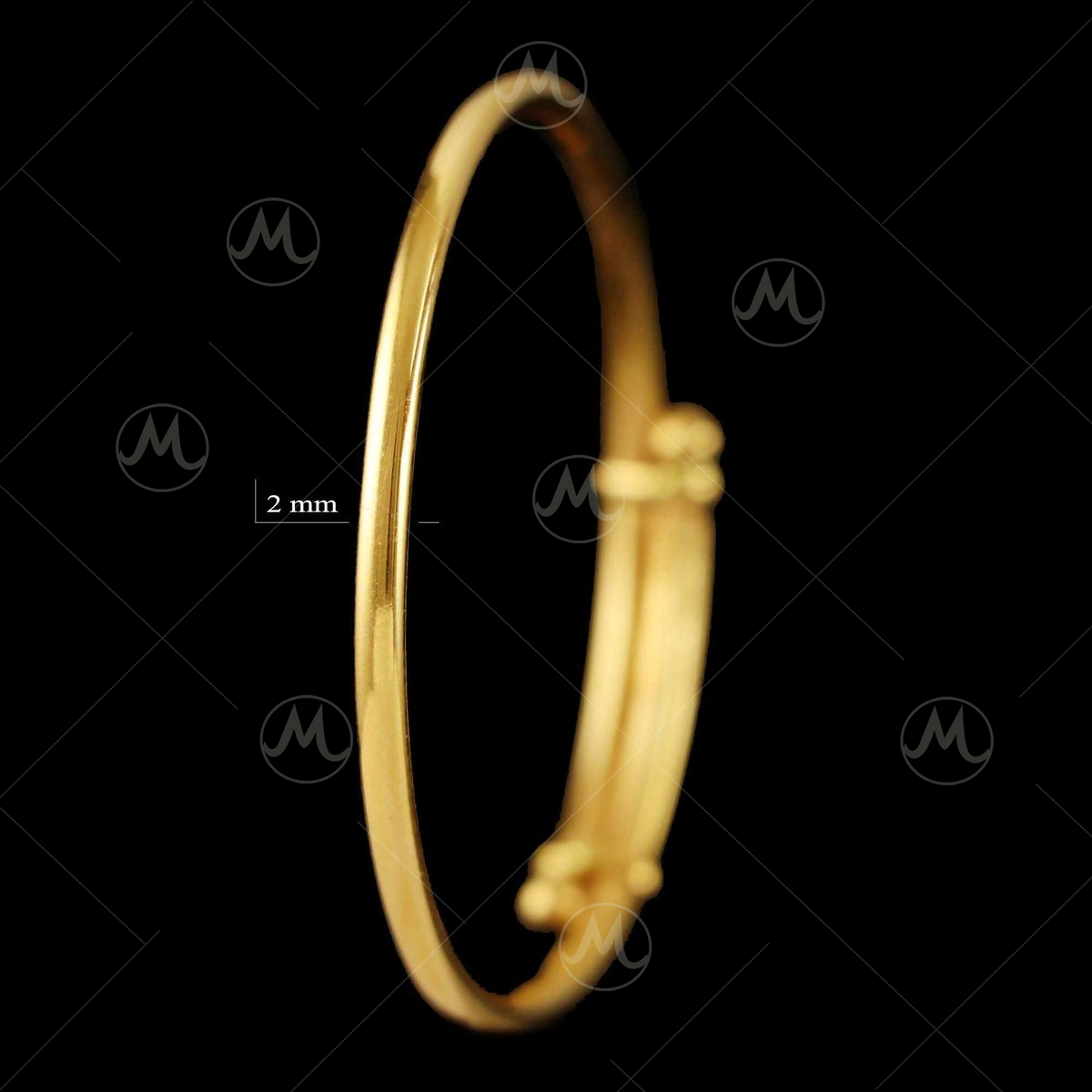 999 Pure Gold Classic Baby Bangle | SK Jewellery
