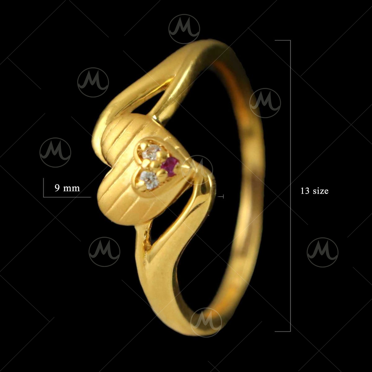 Buy Yellow Gold Rings for Women by KuberBox Online | Ajio.com
