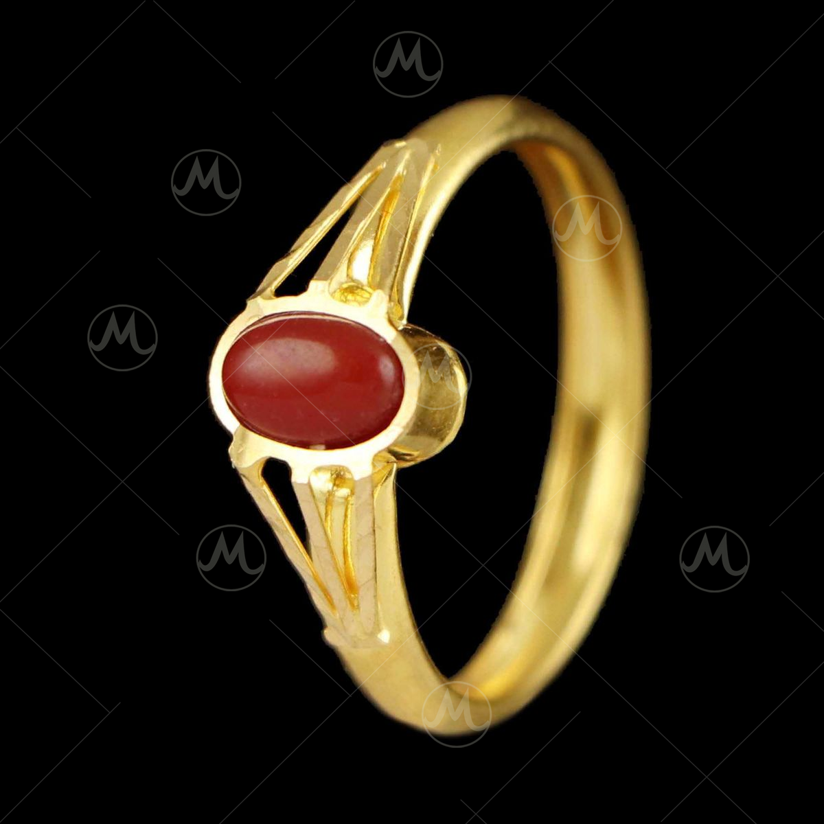 Top Beautiful Red Coral Rings Designs | Latest Marjan Stone Rings Collection.  - YouTube