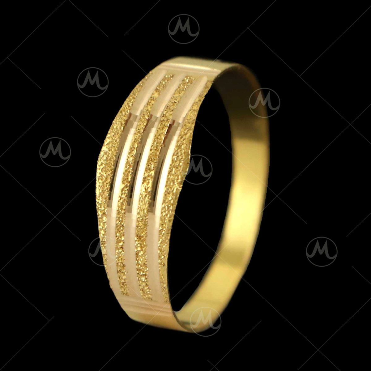 14K Yellow Gold 2mm Light Weight Half Round Band Ring Size 6 - Walmart.com