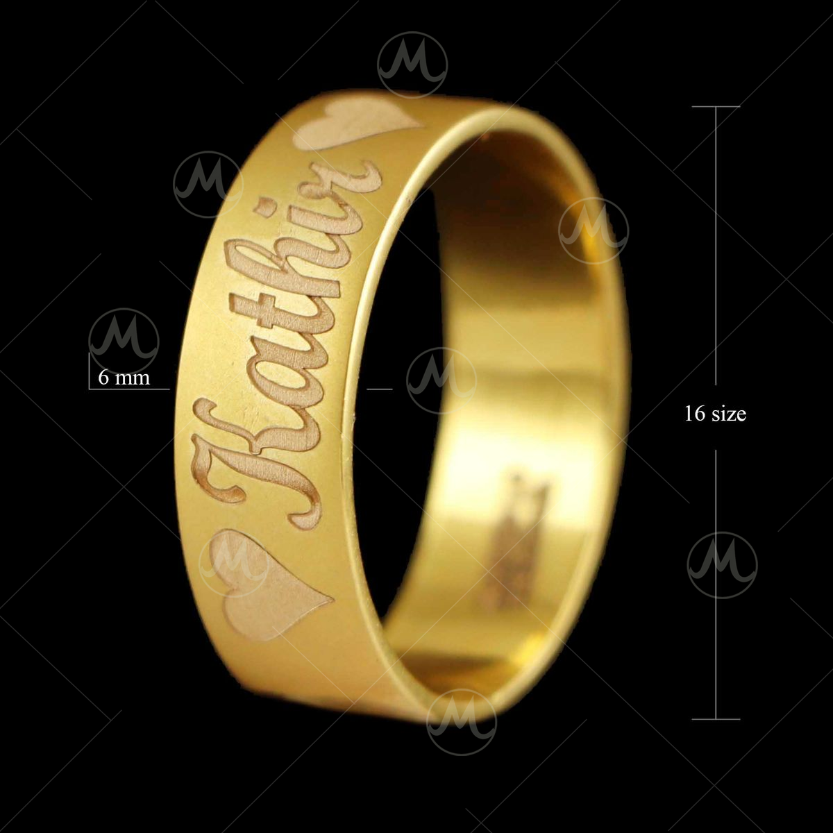 Bold name finger ring – Nilana Jeweled