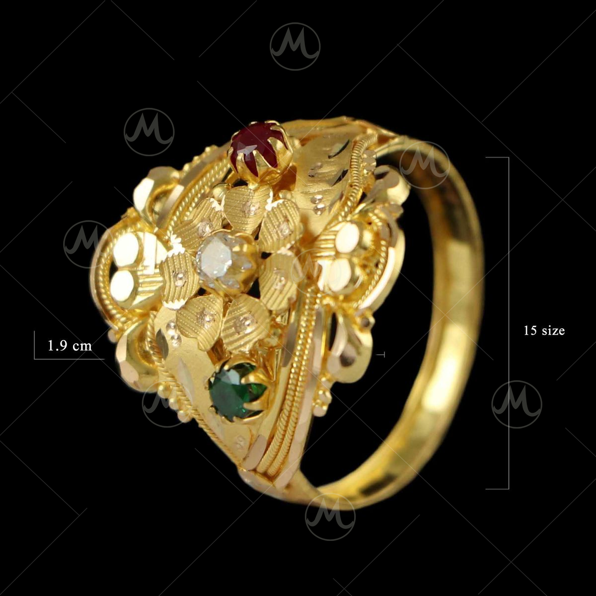 Buy online Gold Brass Finger Ring from fashion jewellery for Women by  Memoir for ₹359 at 64% off | 2024 Limeroad.com