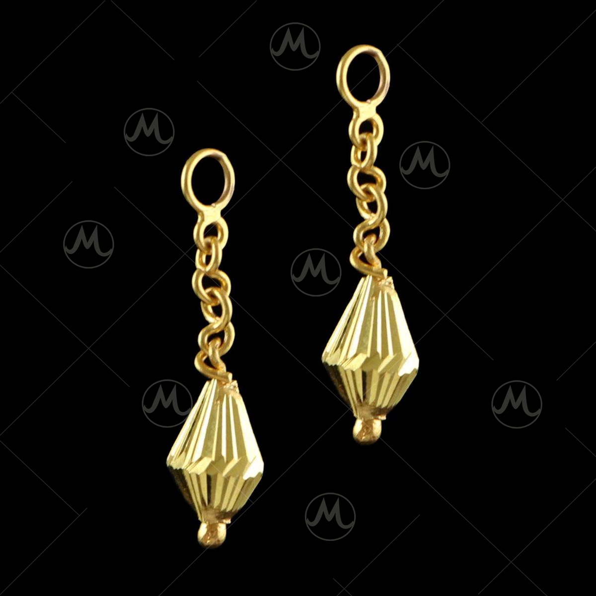 Top 115+ gold gundu earrings