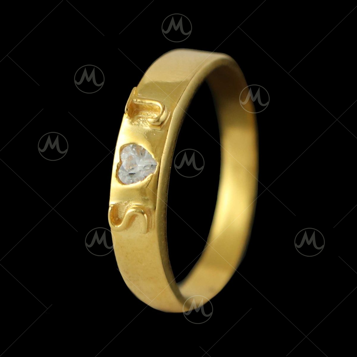 Buy 18K Diamond Engraved Couple Bands 148G9585-492A740 Online from Vaibhav  Jewellers
