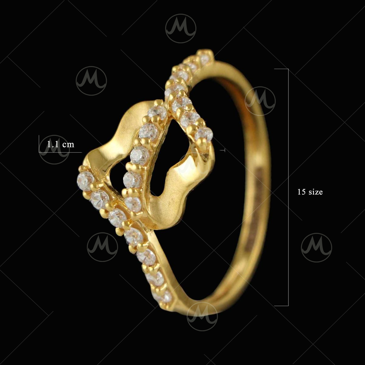 22 Karat Gold 'Loin' Ring For Men - 235-GR5541 in 5.300 Grams