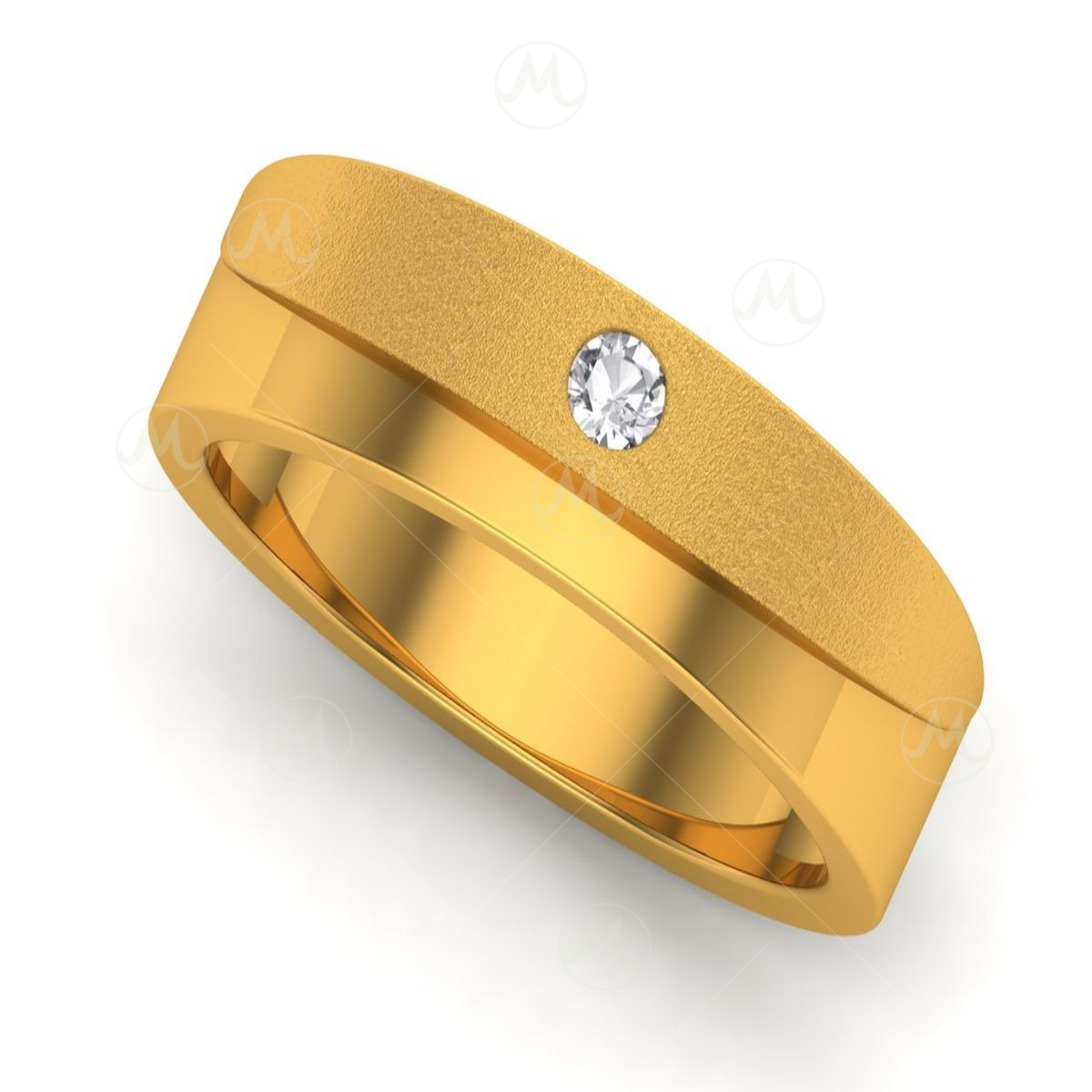 Leafy Love Knot Gold Couple Rings