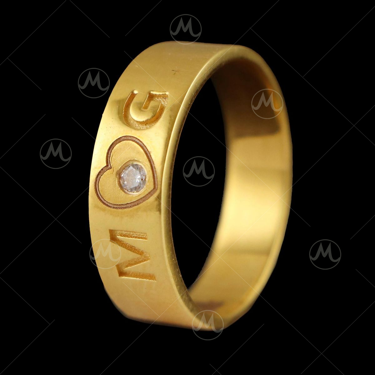 Mother Of Pearl 22 KT Gold Ring | Buy Now at Bhima Gold Online!