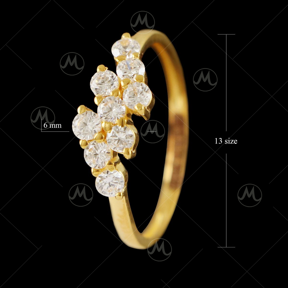 Magnificent Ring Gold 18 Gold Dazzling - Solitary Diamond 0,22 Carat - |  eBay