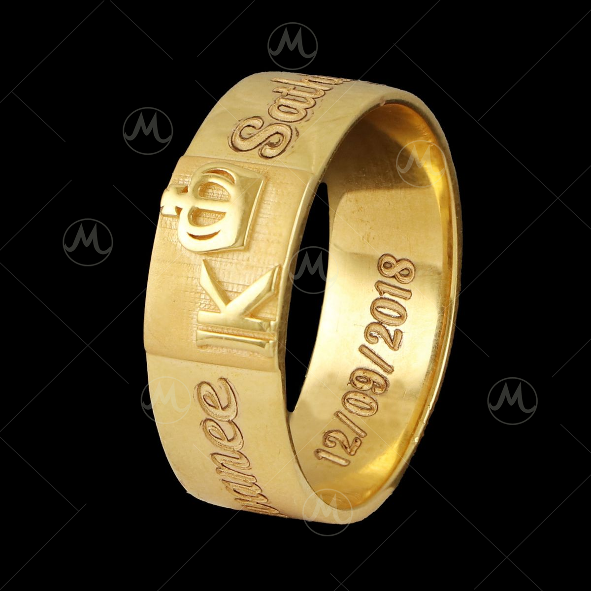 I Love You More Yellow Gold Ring 8mm - Valentin Magro