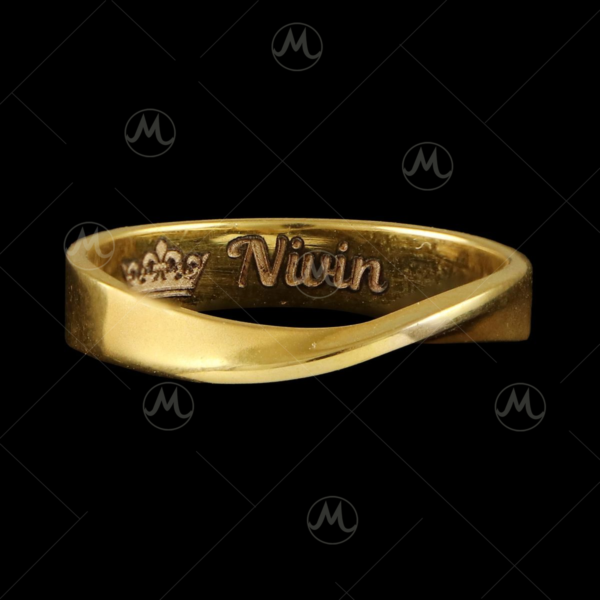 Personalized Name Ring with Dia Cut – Jay Aimee Designs