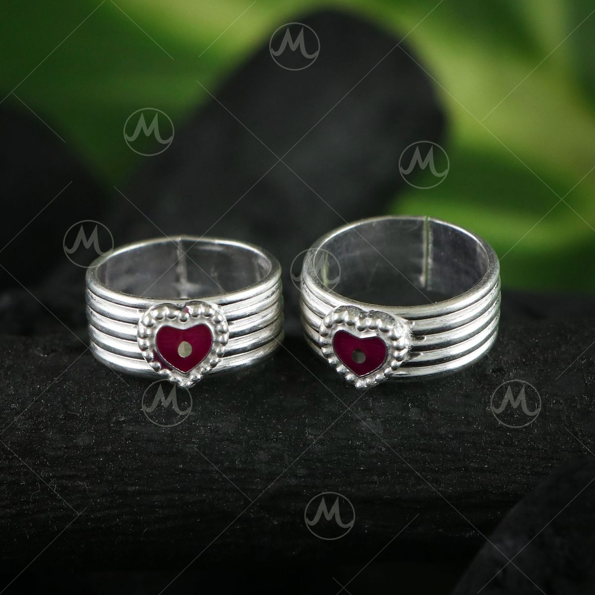 925 Silver Toe Rings | Set Of 2 |The Spring Story | MozaicQ